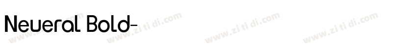 Neueral Bold字体转换